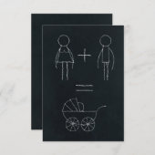 私たちはベビーを持っている 案内状 (正面/裏面)