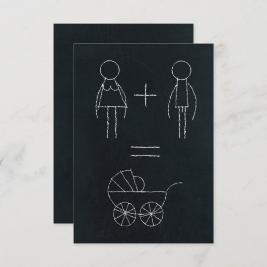 私たちはベビーを持っている 案内状 (正面/裏面)