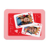 私たちはペア素晴らしのバレンタインの写真を作る マグネット (横)