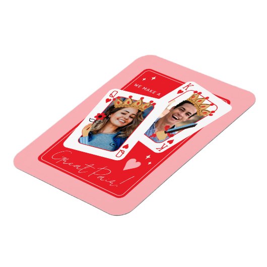 私たちはペア素晴らしのバレンタインの写真を作る マグネット (左側)