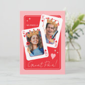 私たちはペア素晴らしの写真カスタムバレンタインを作る カード (スタンド正面)