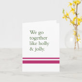 私たちはホリーのように一緒に行すてきく カード (黄色い花)