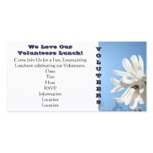 私たちはボランティアのランチ招待状が大好感謝していき