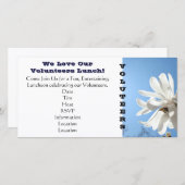 私たちはボランティアのランチ招待状が大好感謝していき (正面/裏面)