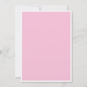 私たちはポップボトルピンクの女の子の赤ちゃんシャワー 招待状 (裏面)