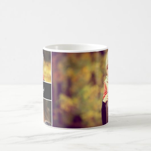 私たちはママ家族の写真を愛している コーヒーマグカップ (中央)