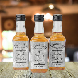 私たちはミニで祝はありがとう リキュールボトルラベル