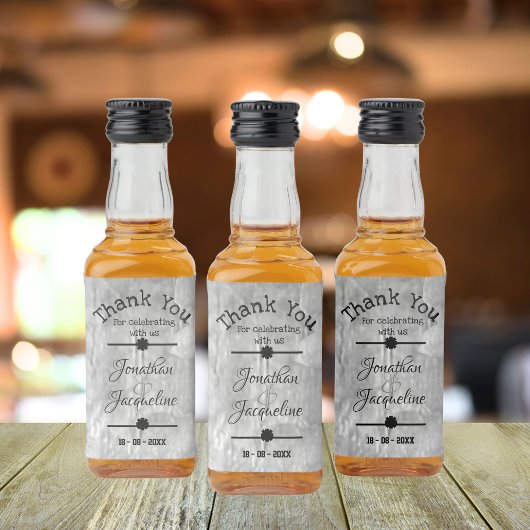 私たちはミニで祝はありがとう リキュールボトルラベル