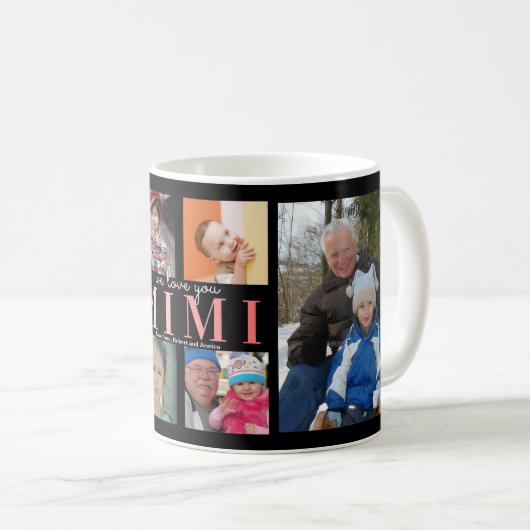 私たちはミミを愛している | カスタムコラージュ コーヒーマグカップ (正面右)