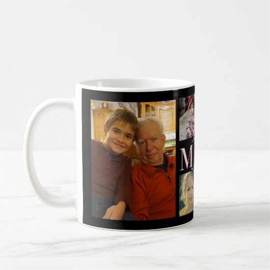 私たちはミミを愛している | カスタムコラージュ コーヒーマグカップ (左)