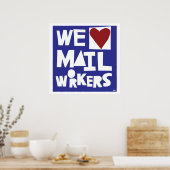 私たちはメールワーカーが大好き ポスター (キッチン)