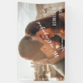 私たちはモダンパーティーフォトスク婚約したリプトの背景 横断幕 (縦)