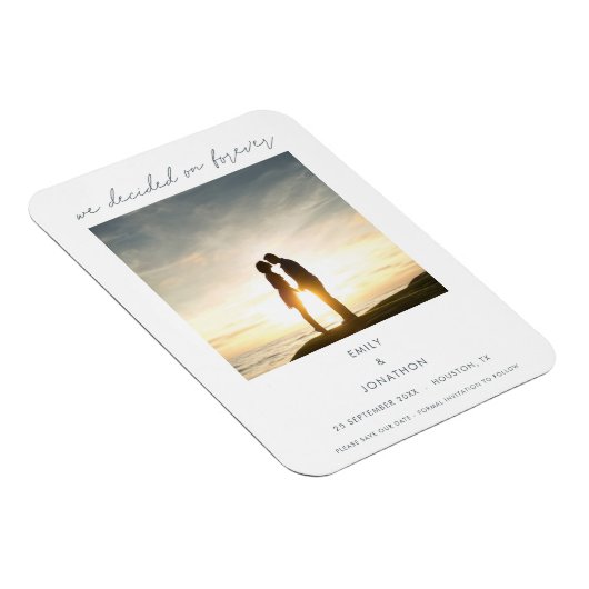 私たちはモダン日付を保存し続ける写真を撮ることに決めた マグネット (右側)