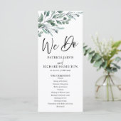 私たちはユーカリ離れス結婚式 プログラム (スタンド正面)