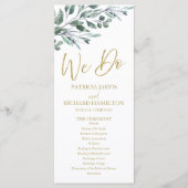 私たちはユーカリ離れス結婚式 プログラム (正面)