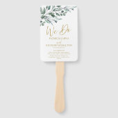 私たちはユーカリ離れス結婚式 プログラム ハンドファン (正面)