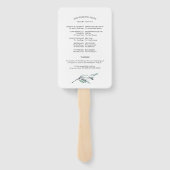 私たちはユーカリ離れス結婚式 プログラム ハンドファン (裏面)