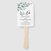 私たちはユーカリ離れス結婚式 プログラム ハンドファン (正面)