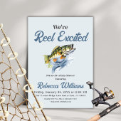 私たちはリール興奮 – リトルフィッシャーマンベビーシャワー 招待状