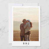 私たちはレトロスクリプトタイポグラフィ&フォトモノグラムをする 招待状 (裏面)