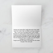 私たちはロミオとジュリエットのユーモアのカードのようおもしろい シーズンカード (内部)