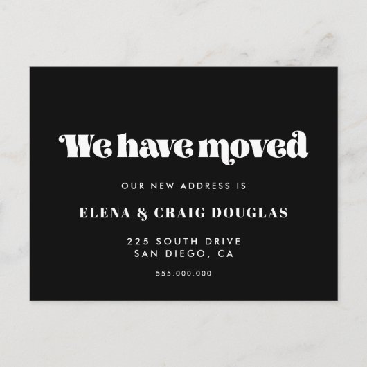 私たちはヴィンテージ移動 案内ポストカード (正面)