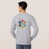 私たちは一つだ メンズTシャツ Tシャツ (裏面フル)