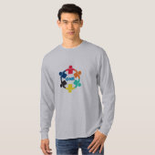 私たちは一つだ メンズTシャツ Tシャツ (正面フル)