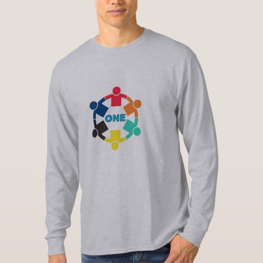 私たちは一つだ メンズTシャツ Tシャツ (正面)