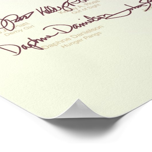 私たちは一度スターを持っていた(署名入りポスター) ポスター (角)