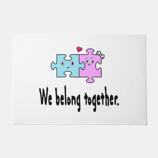 私たちは一緒にいるべき ドアマット (正面)