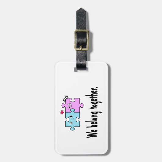 私たちは一緒にいるべき ラゲッジタグ (正面縦)