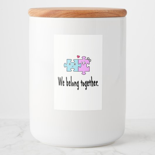 私たちは一緒にいる フードラベル (正面)