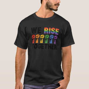 私たちは一緒にバイセクシャルゲイトランス同性愛者Lgbtq Ra Tシャツ