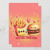 私たちは一緒にバーガーとフライスラブ シーズンカード (正面/裏面)