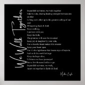 私たちは一緒に愛の詩のポスターのウォールアートデコール歩く ポスター (正面)