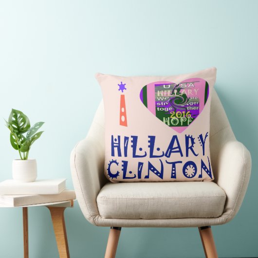 私たちは一緒に投票4ヒラリーの贈り物アイディア クッション (椅子)