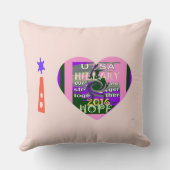 私たちは一緒に投票4ヒラリーの贈り物アイディア クッション (裏面)