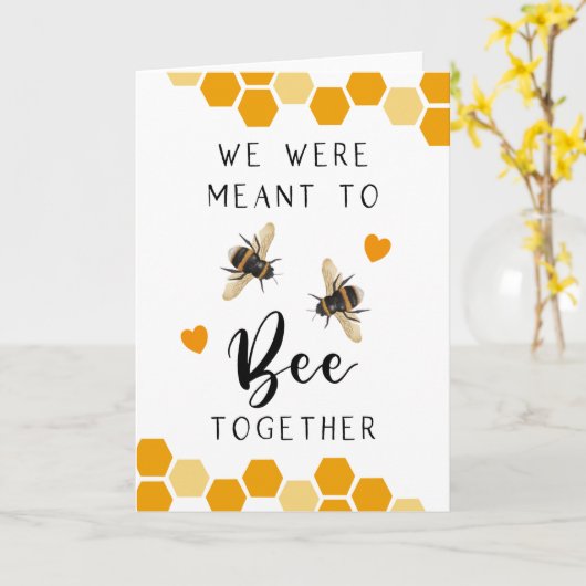 私たちは一緒に記念日を迎えようとした カード (黄色い花)