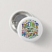 私たちは一緒に違いを作ることができる 缶バッジ (正面&裏面)