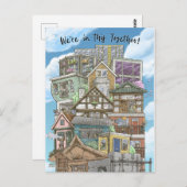 私たちは一緒に(コロナウイルス)ポストカードにいる ポストカード (正面/裏面)