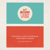 私たちは互いに属している – 通話カード (正面&裏面)