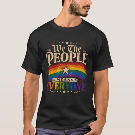 私たちは人々を意味するすべての人々Tシャツ Tシャツ (正面)