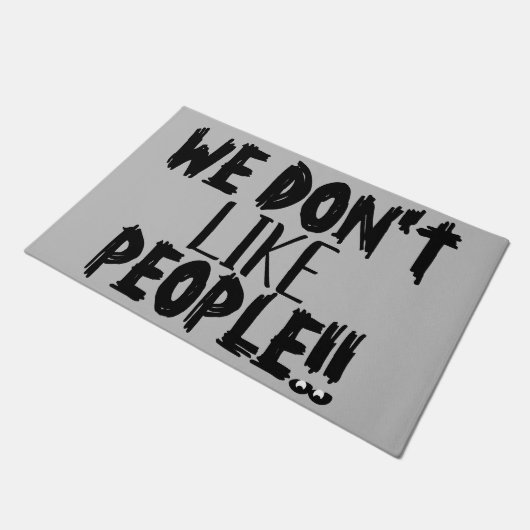 私たちは人が失礼な引用文 ドアマット (アングル)