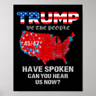 私たちは人民が発言したことを知っているTシャツ アメリカ大統領選挙 2024 再 ポスター