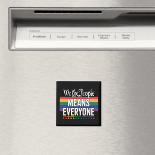 私たちは人民ということは誰もが平等であることを意味する アメリカ憲法 LGBT マグネット