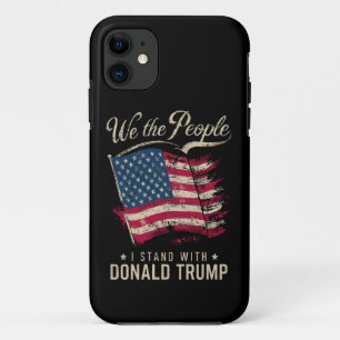 私たちは人民 ドナルド・トランプと共に立つ ヴィンテージ iPhone 11 ケース
