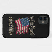 私たちは人民 ドナルド・トランプと共に立つ ヴィンテージ Case-Mate iPhoneケース (裏面(横))