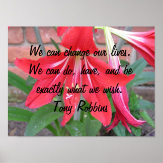 私たちは人生を変えることができる。 ポスター