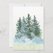 私たちは人里離れた山と森で秘密の結婚式を挙げました 招待状 (裏面)